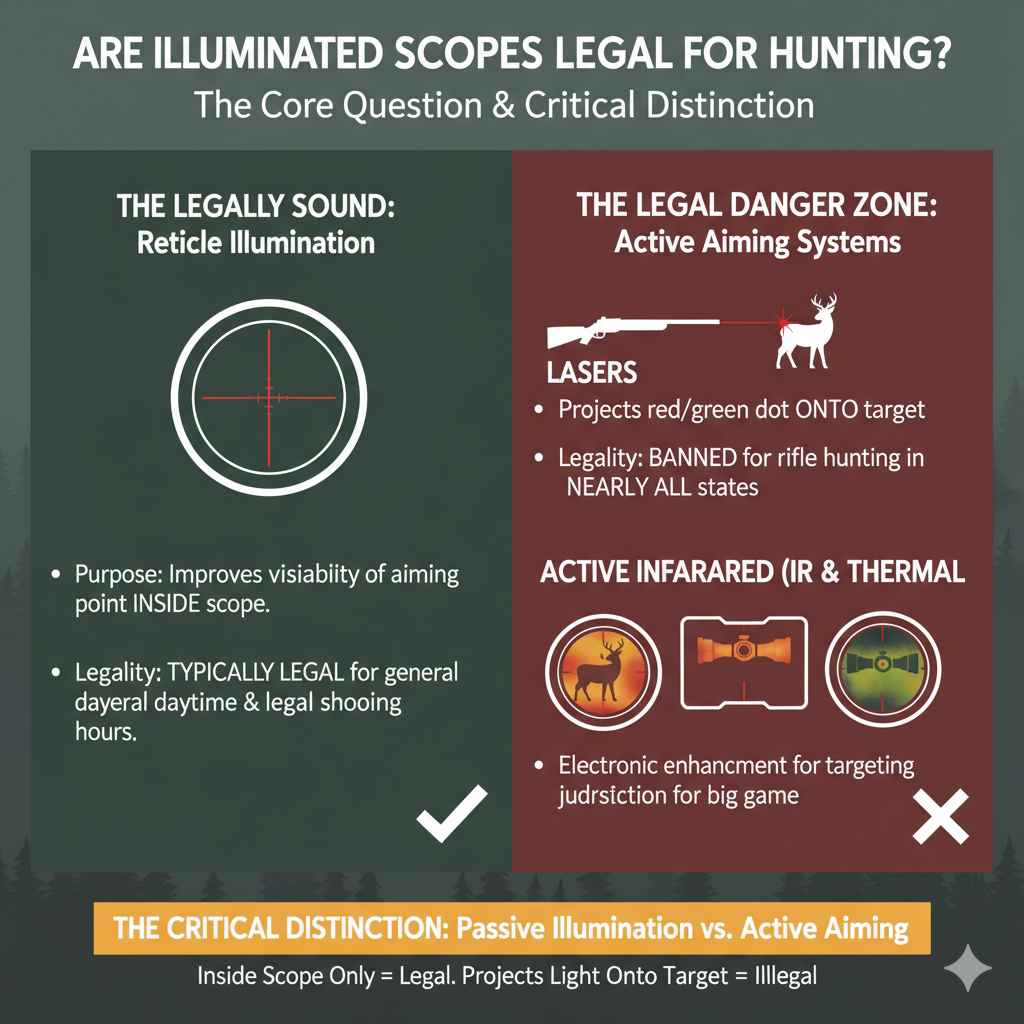 The Core Question Are Illuminated Scopes Legal for Hunting