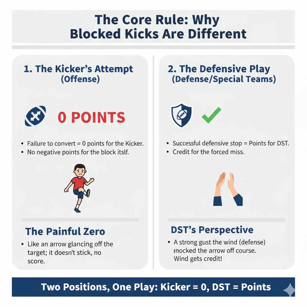 The Core Rule Why Blocked Kicks Are Different