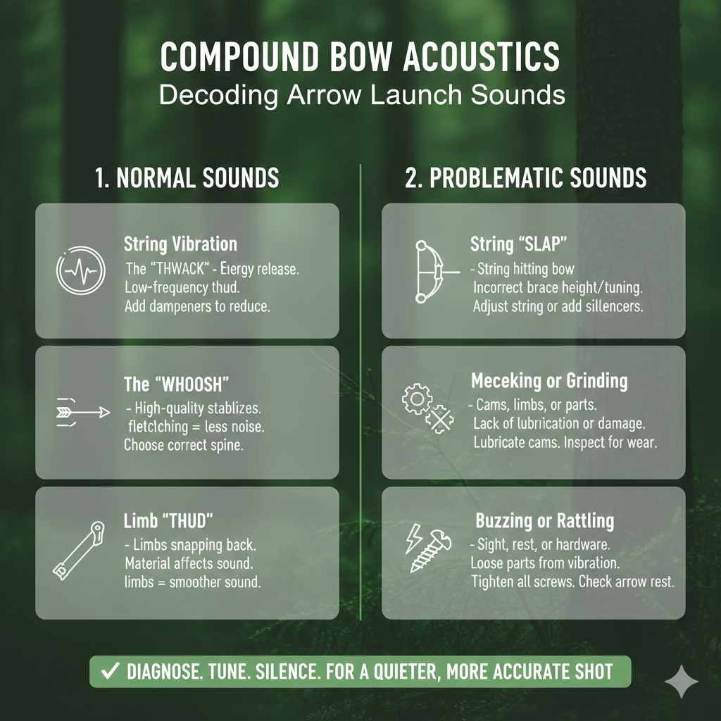 Understanding Compound Bow Acoustics During Arrow Launch