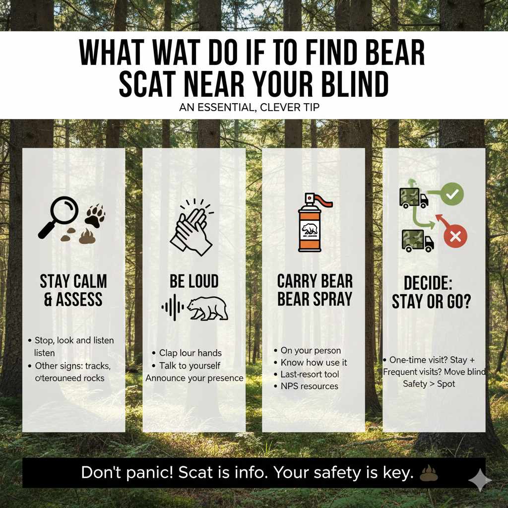 What to Do If You Find Bear Scat Near Your Blind