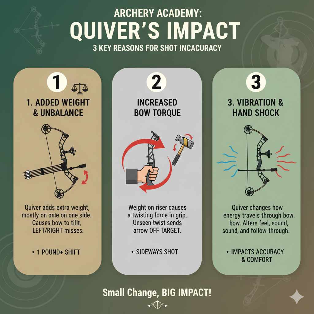 Why Your Bow Shoots Differently With a Quiver