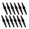 12pc Archery Field Tips, 100/125/150/200 Grain