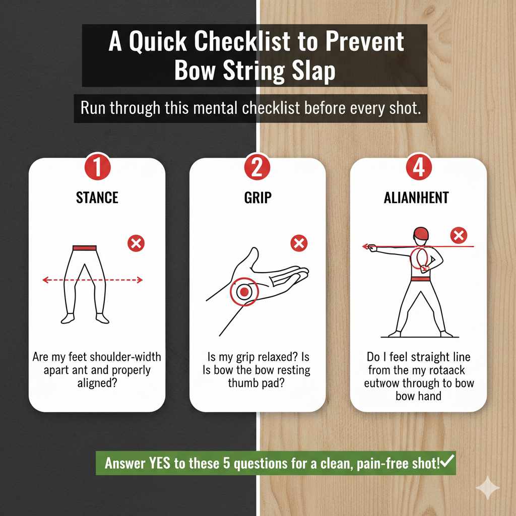 A Quick Checklist to Prevent Bow String Slap