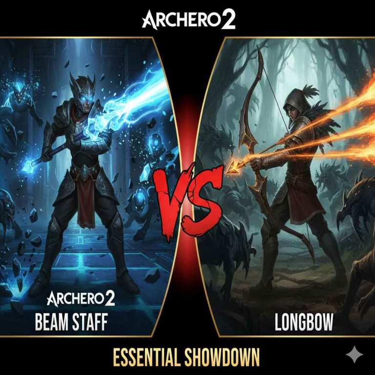 Archero 2 Beam Staff Vs Longbow