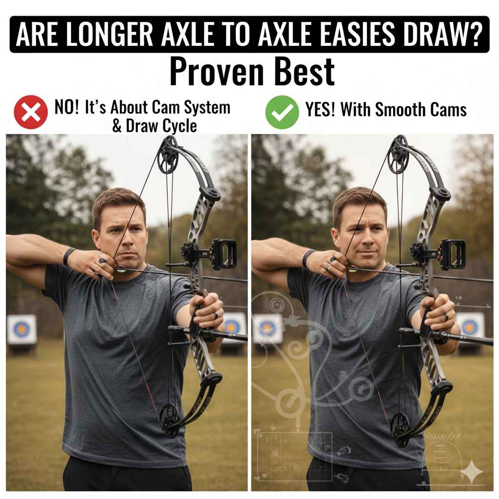 Are Longer Axle To Axle Bows Easier To Draw