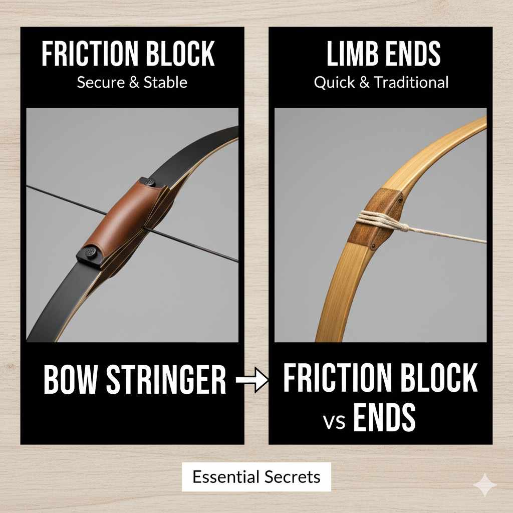 Bow Stringer Friction Block vs Ends