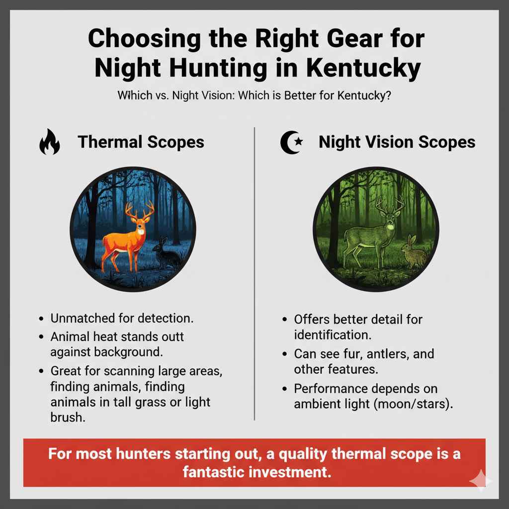 Choosing the Right Gear for Night Hunting in Kentucky