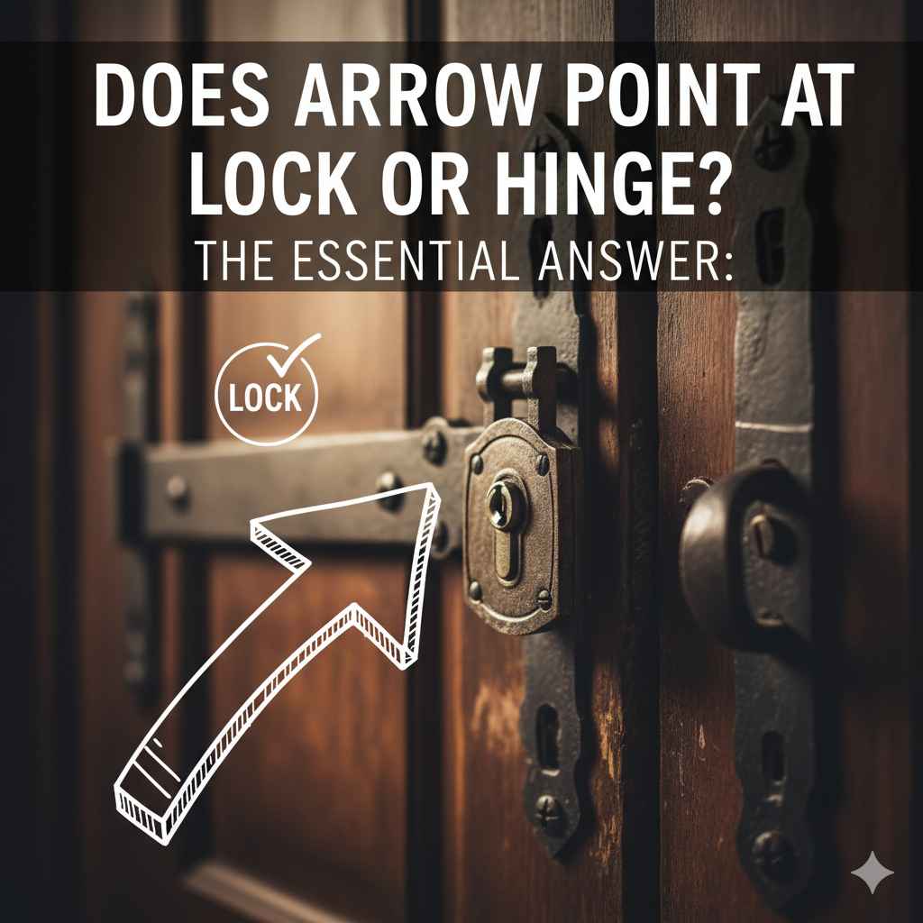 Does Arrow Point at Lock or Hing