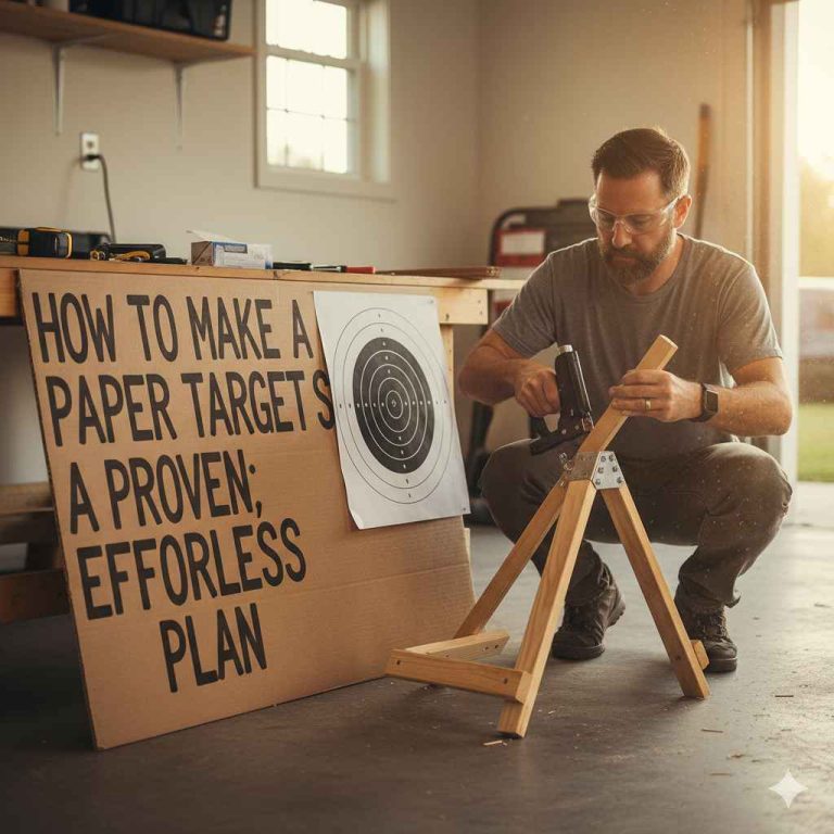 How To Make a Paper Target Stand