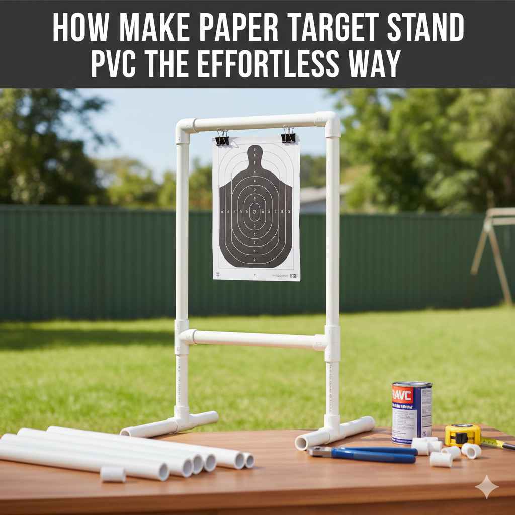 How To Make a Paper Target Stand Pvc