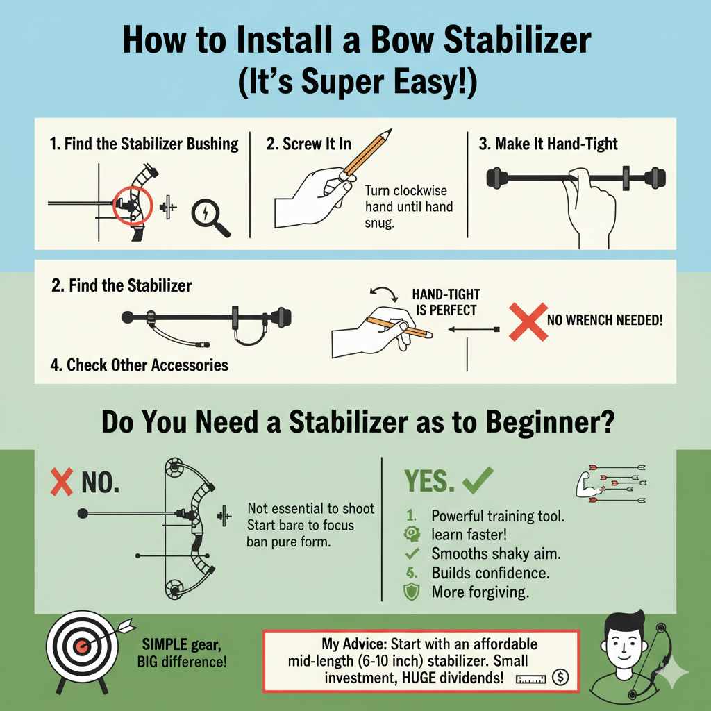 How to Install a Bow Stabilizer 