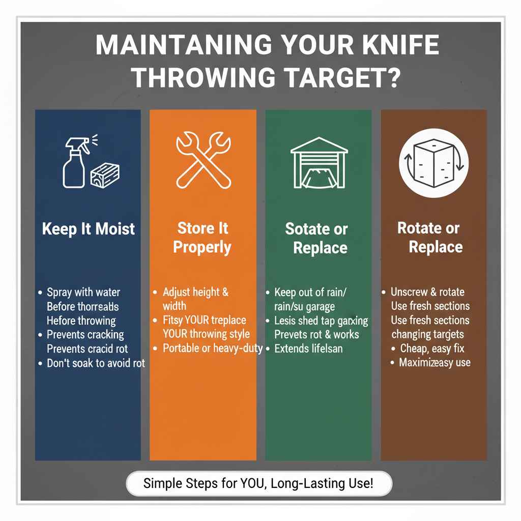 Maintaining Your Knife Throwing Target