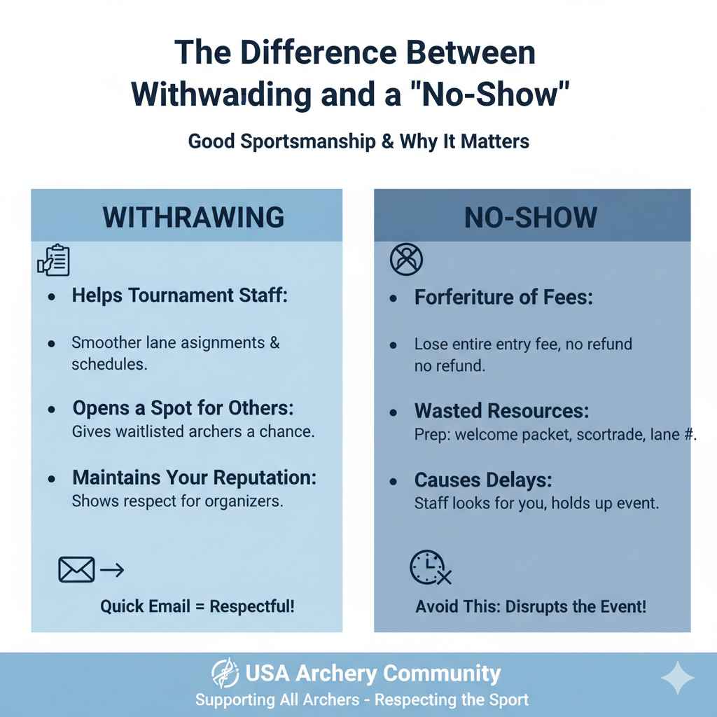 The Difference Between Withdrawing and a No-Show