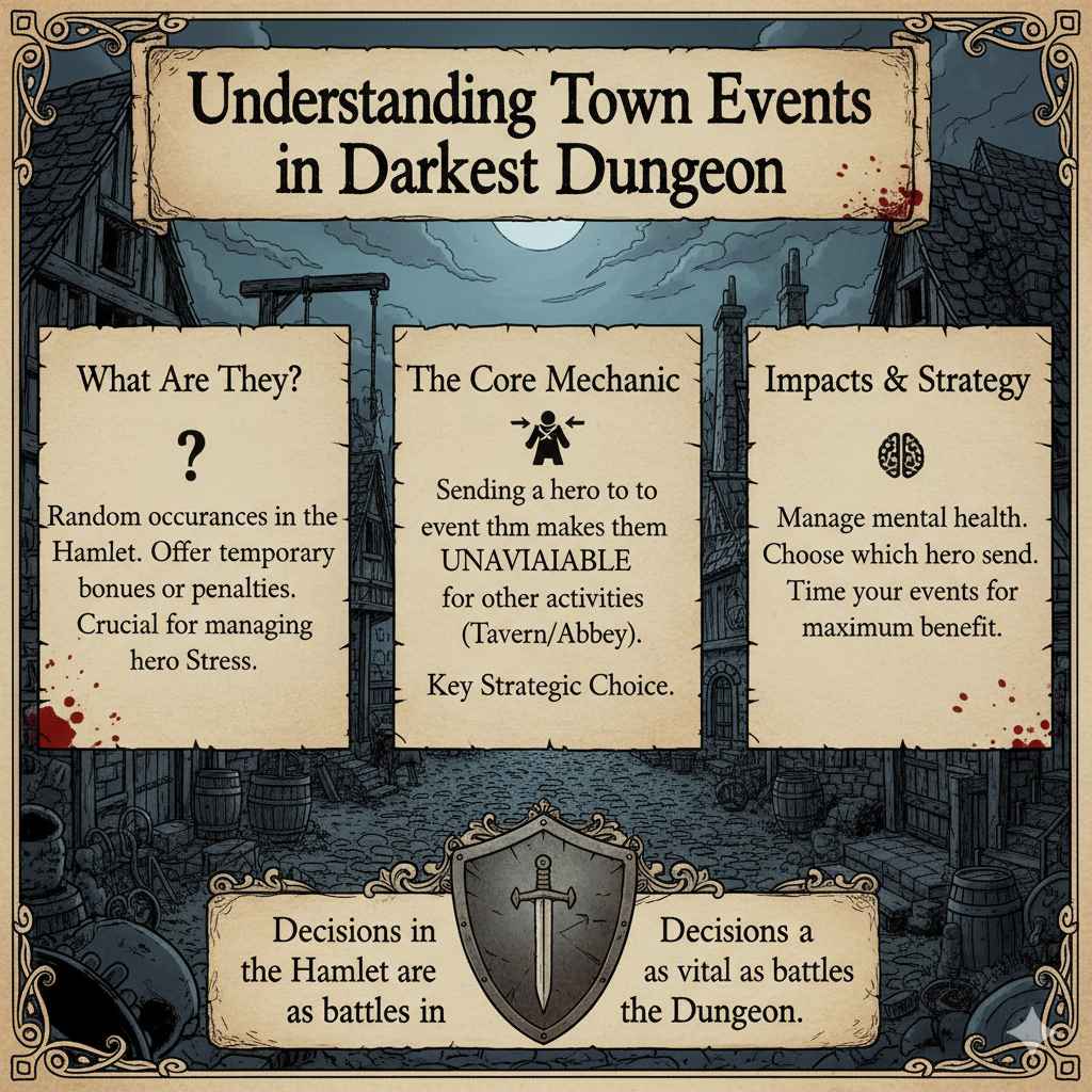 Understanding Town Events in Darkest Dungeon