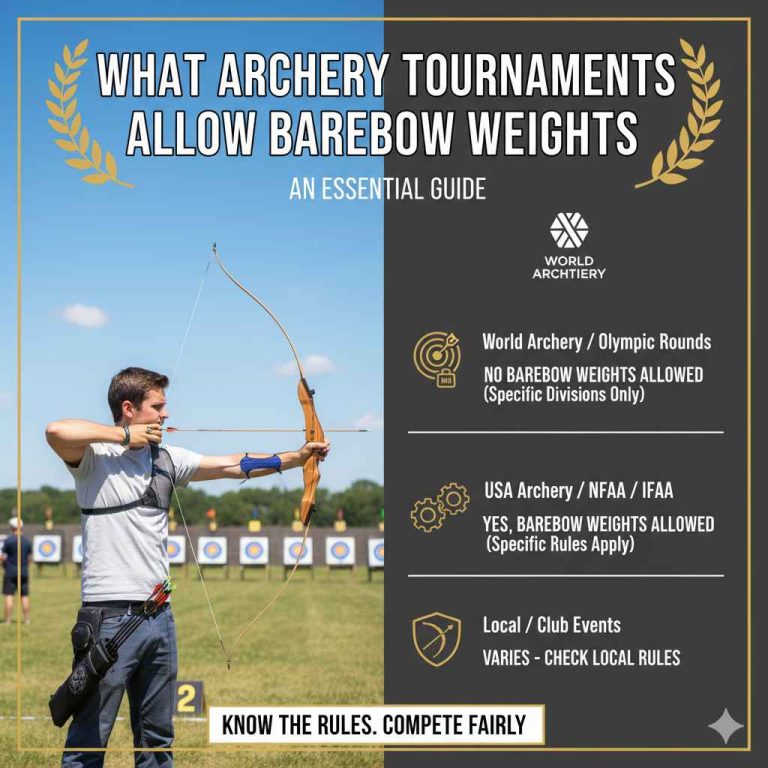 What Archery Tournaments Allow Barebow Weights