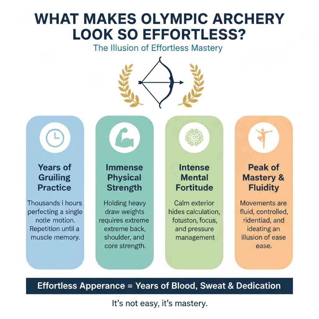 What Makes Olympic Archery Look So Effortless