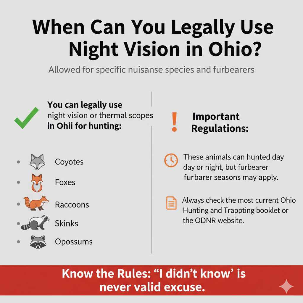 When Can You Legally Use Night Vision in Ohio