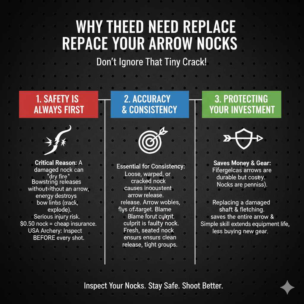 Why You Need to Replace Your Arrow Nocks