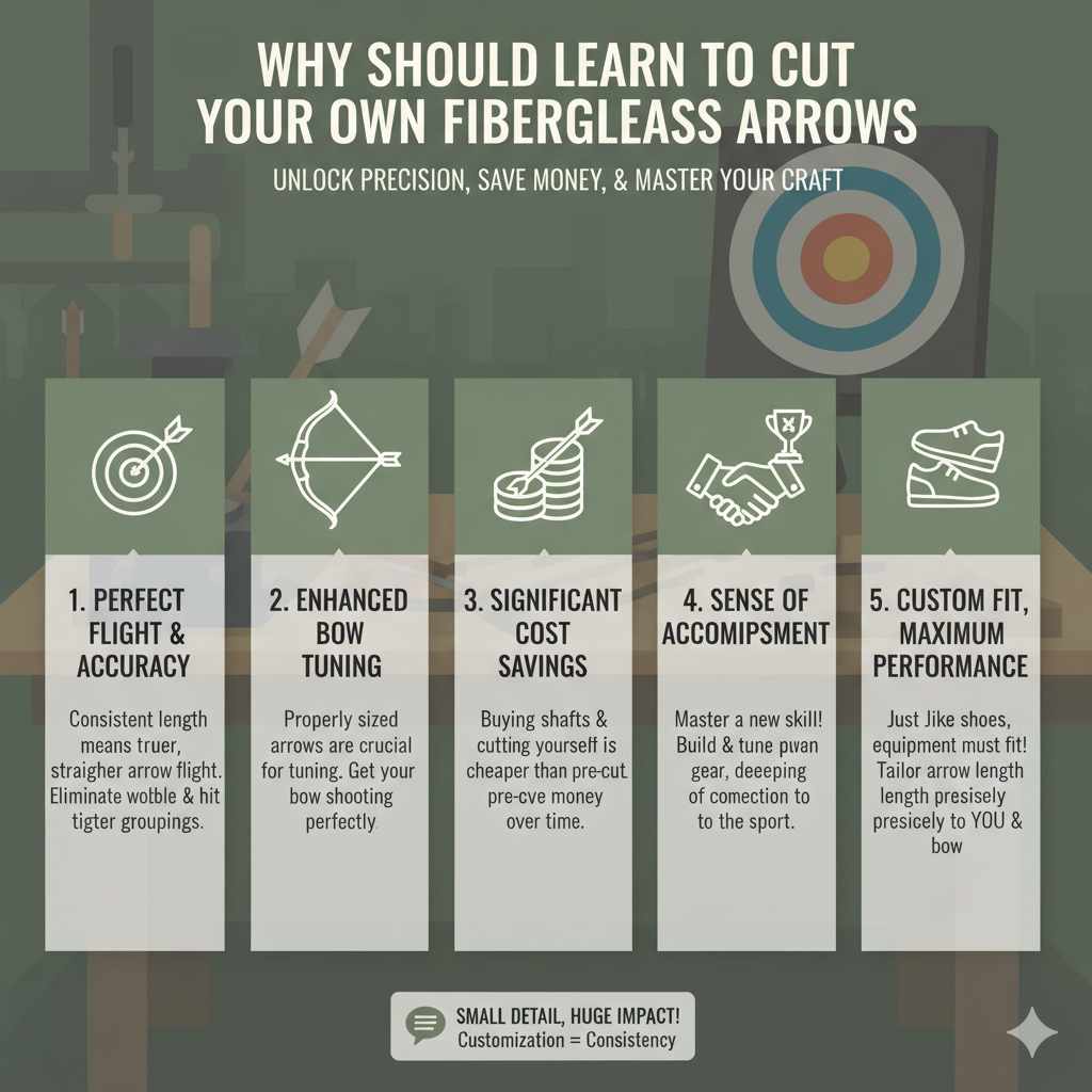 Why You Should Learn to Cut Your Own Fiberglass Arrows