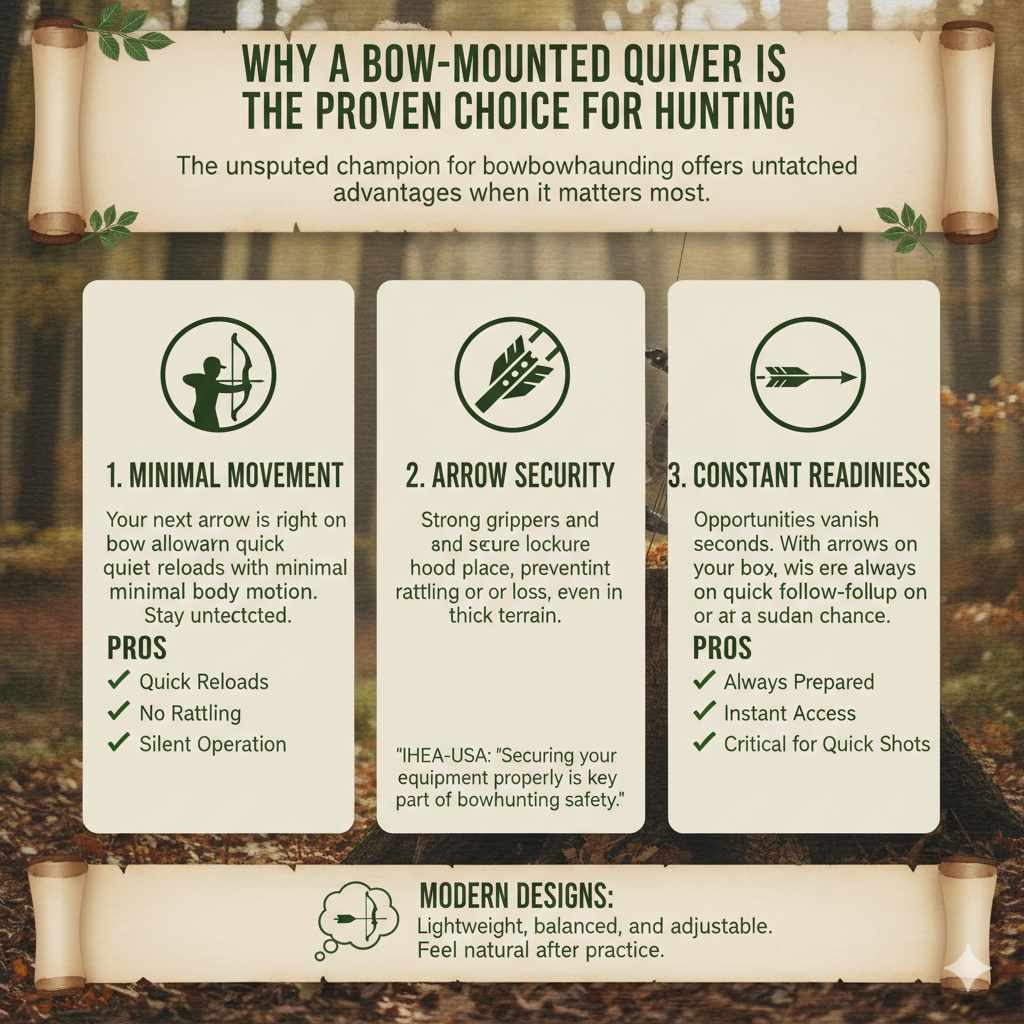 Why a Bow-Mounted Quiver is the Proven Choice for Hunting