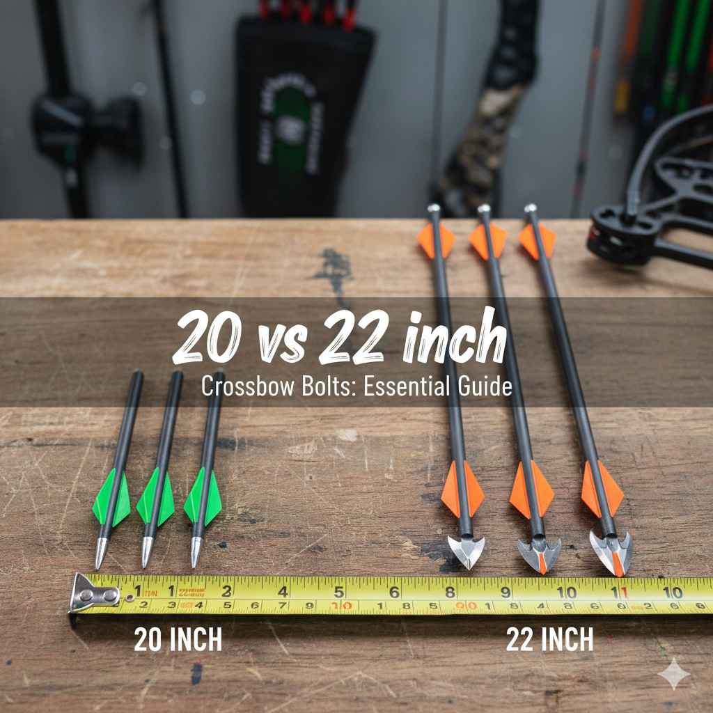 20 vs 22 inch Crossbow Bolts
