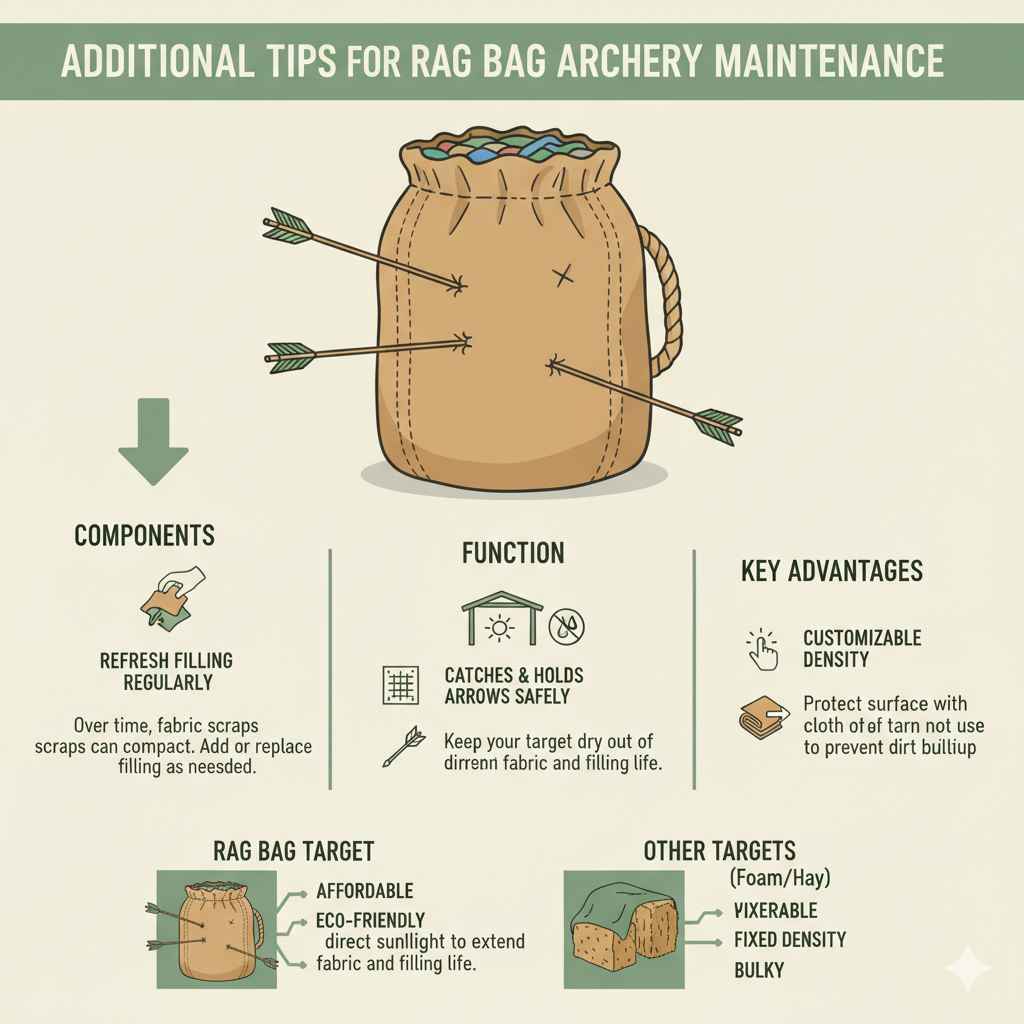 Additional Tips for Rag Bag Archery Target Maintenance