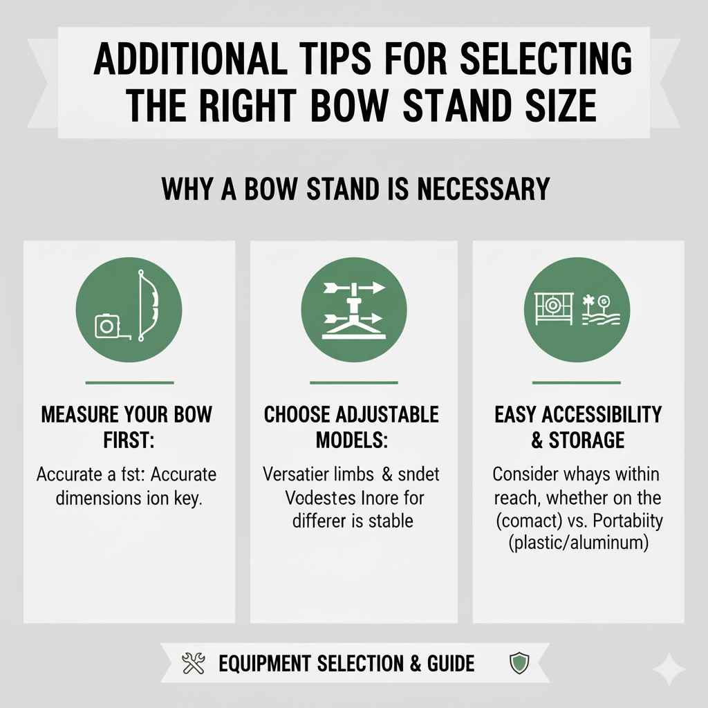Additional Tips for Selecting the Right Bow Stand Size