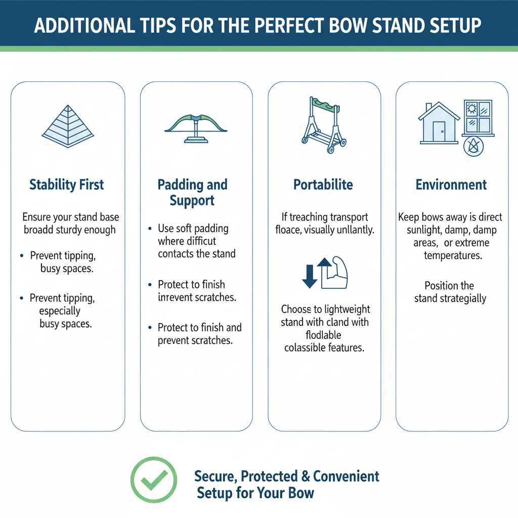 Additional Tips for the Perfect Bow Stand Setup