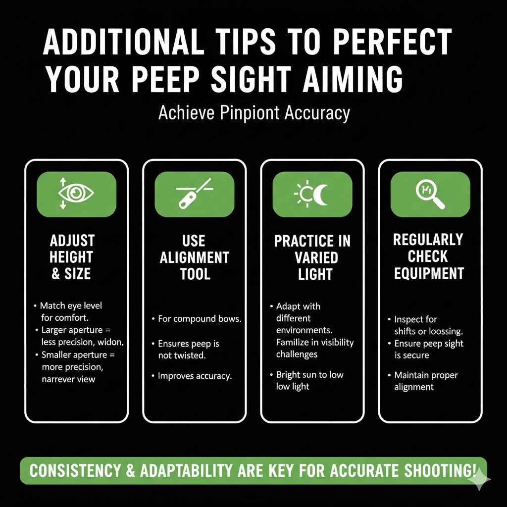 Additional Tips to Perfect Your Peep Sight Aiming