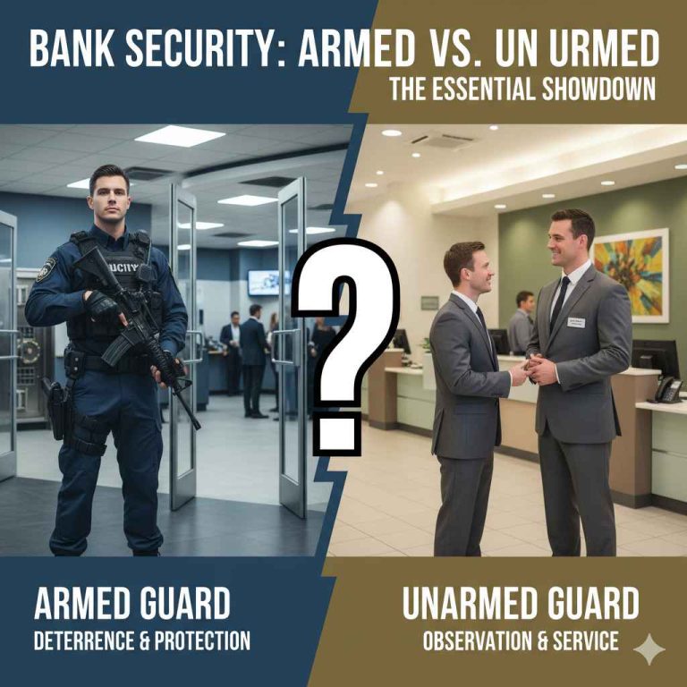 Armed Guard At Bank Vs UnArmed