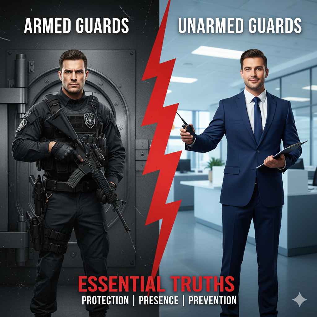 Armed Guards vs Un Armed Guards