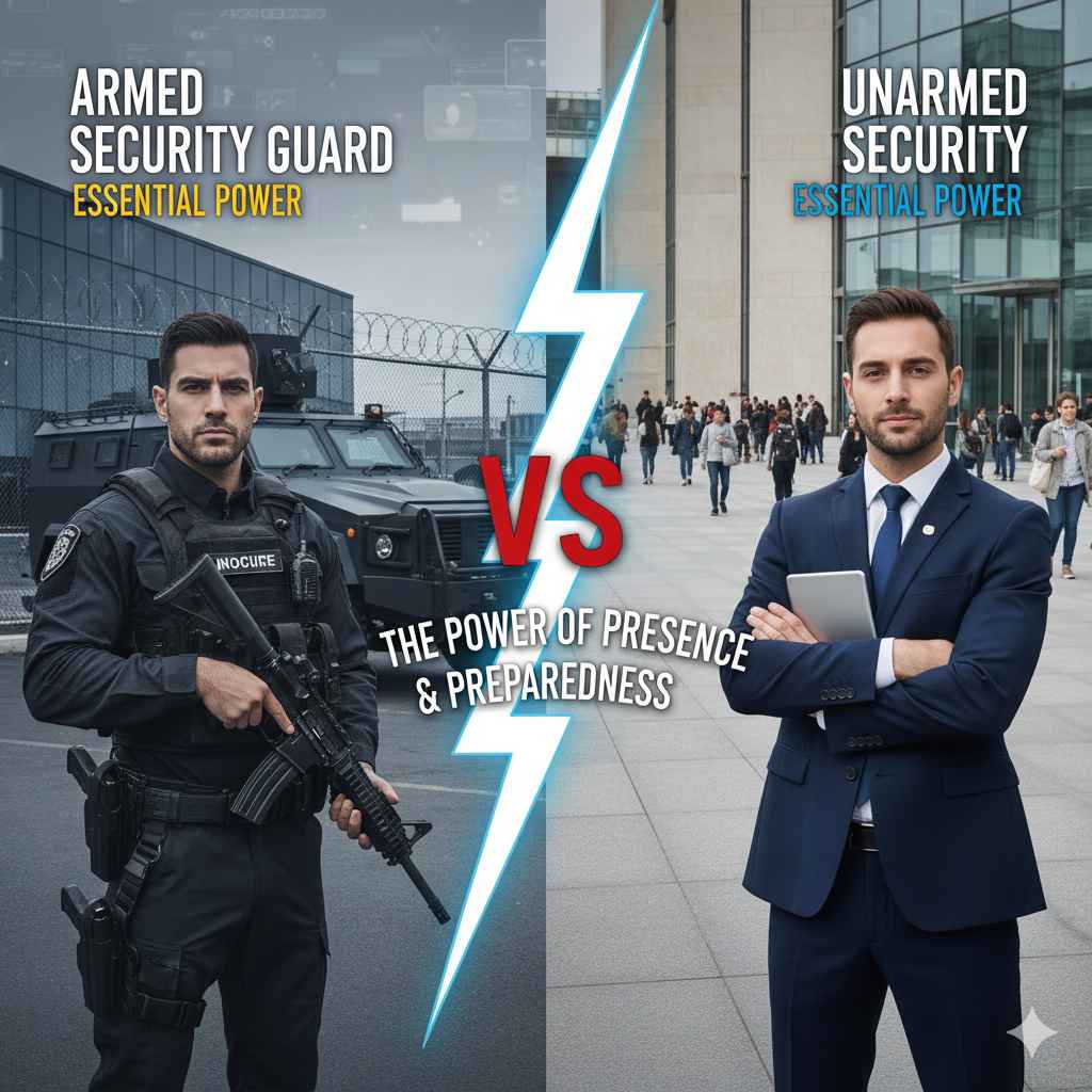Armed Security Guard Vs Un Armed