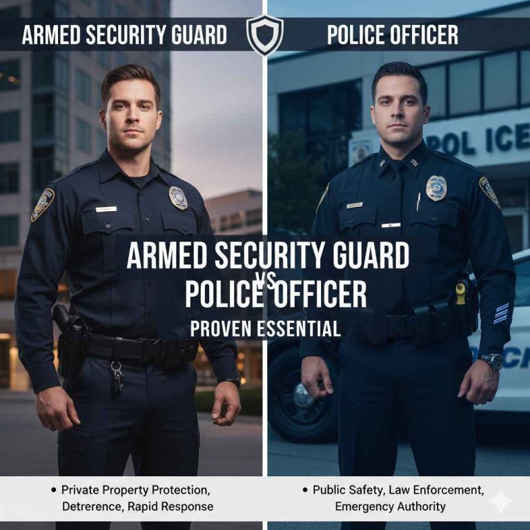 Armed Security Guard vs Police Officer