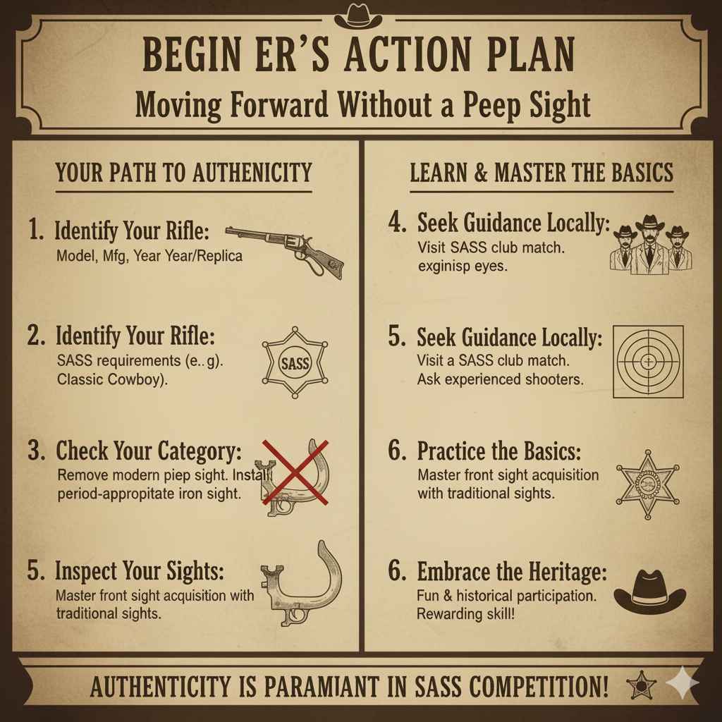 Beginner’s Action Plan Moving Forward Without a Peep Sight