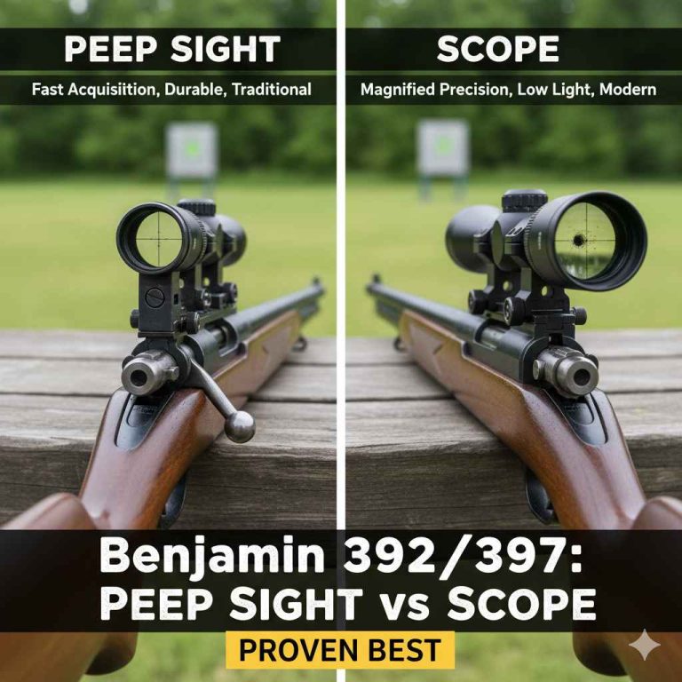 Benjamin 392 397 Peep Sight vs Scope