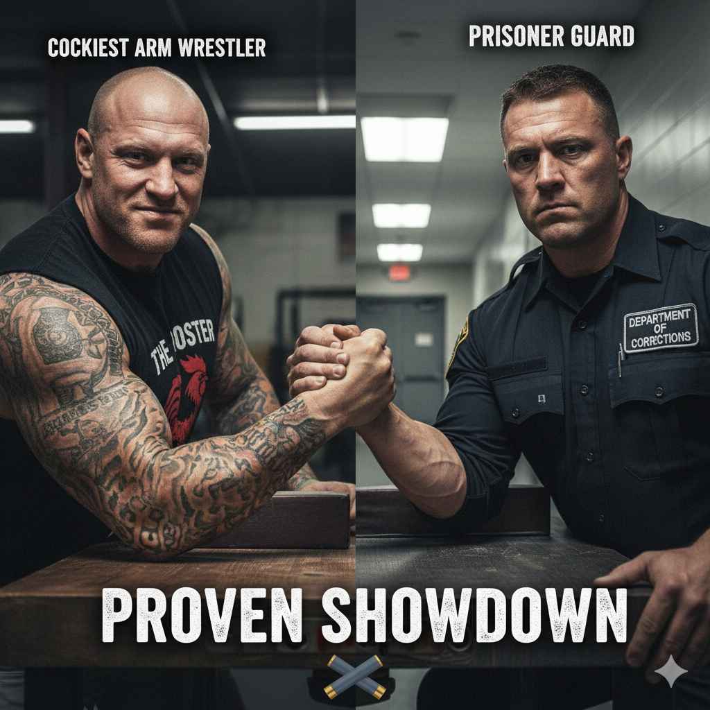 Cockieast Arm Wrestler Vs Prisoner Guard
