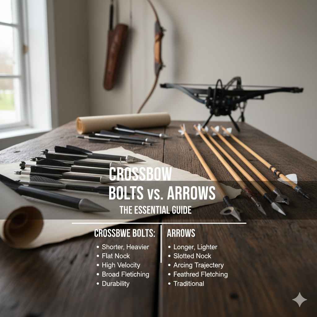 Difference Between Crossbow Bolts and Arrows
