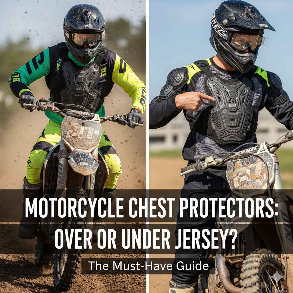Do Motorcycle Chest Protectors Go Over or Under Jersey