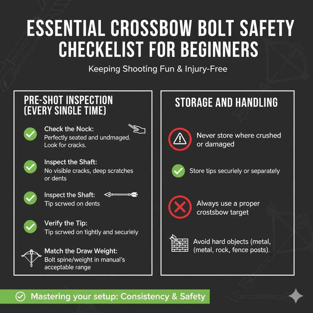 Essential Crossbow Bolt Safety Checklist for Beginners