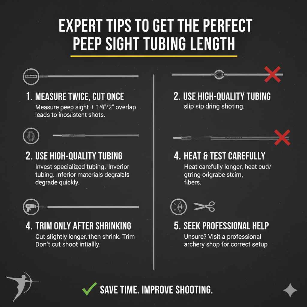 Expert Tips To Get the Perfect Peep Sight Tubing Length