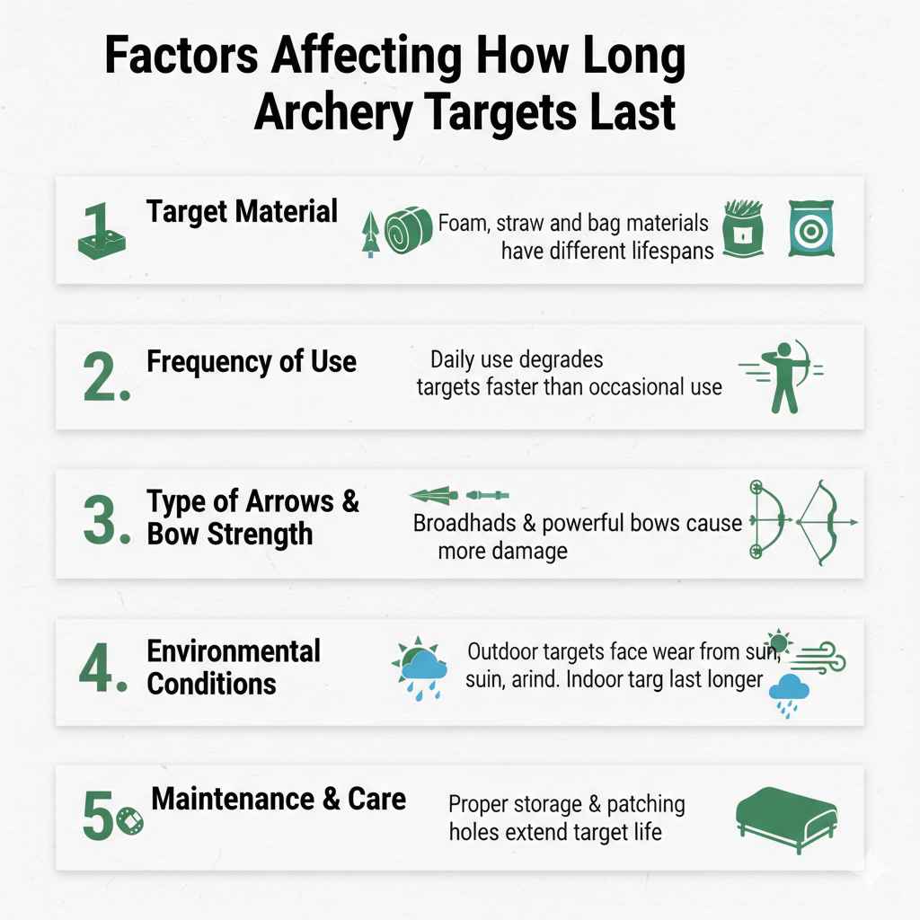 Factors Affecting How Long Archery Targets Last