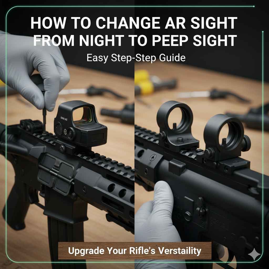 How Change AR Sight from Night to Peep Sight