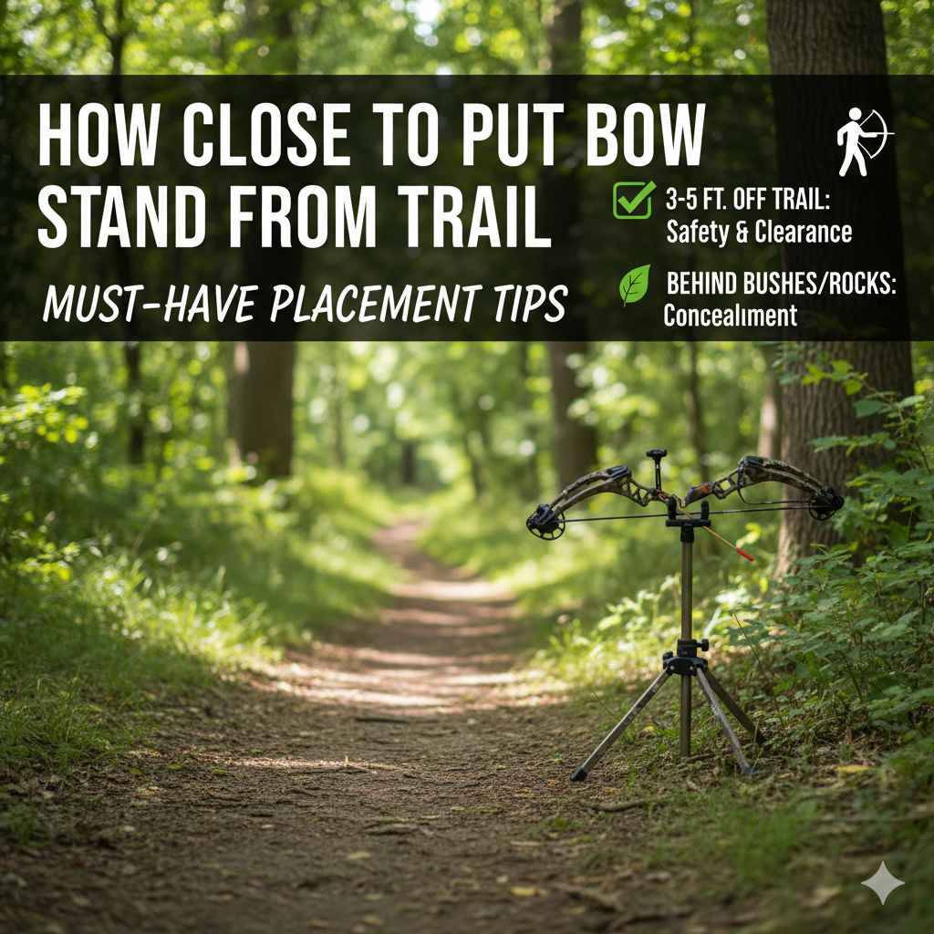 How Close to Put Bow Stand from Trail