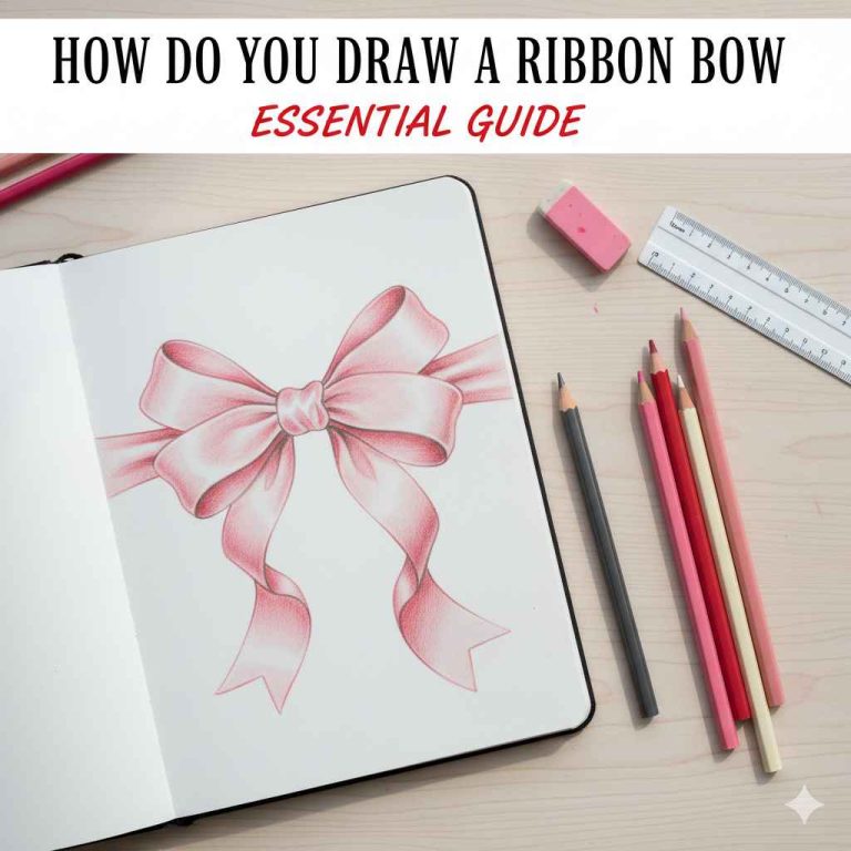 How Do You Draw A Ribbon Bow