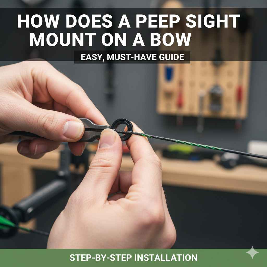 How Does a Peep Sight Mount on a Bow