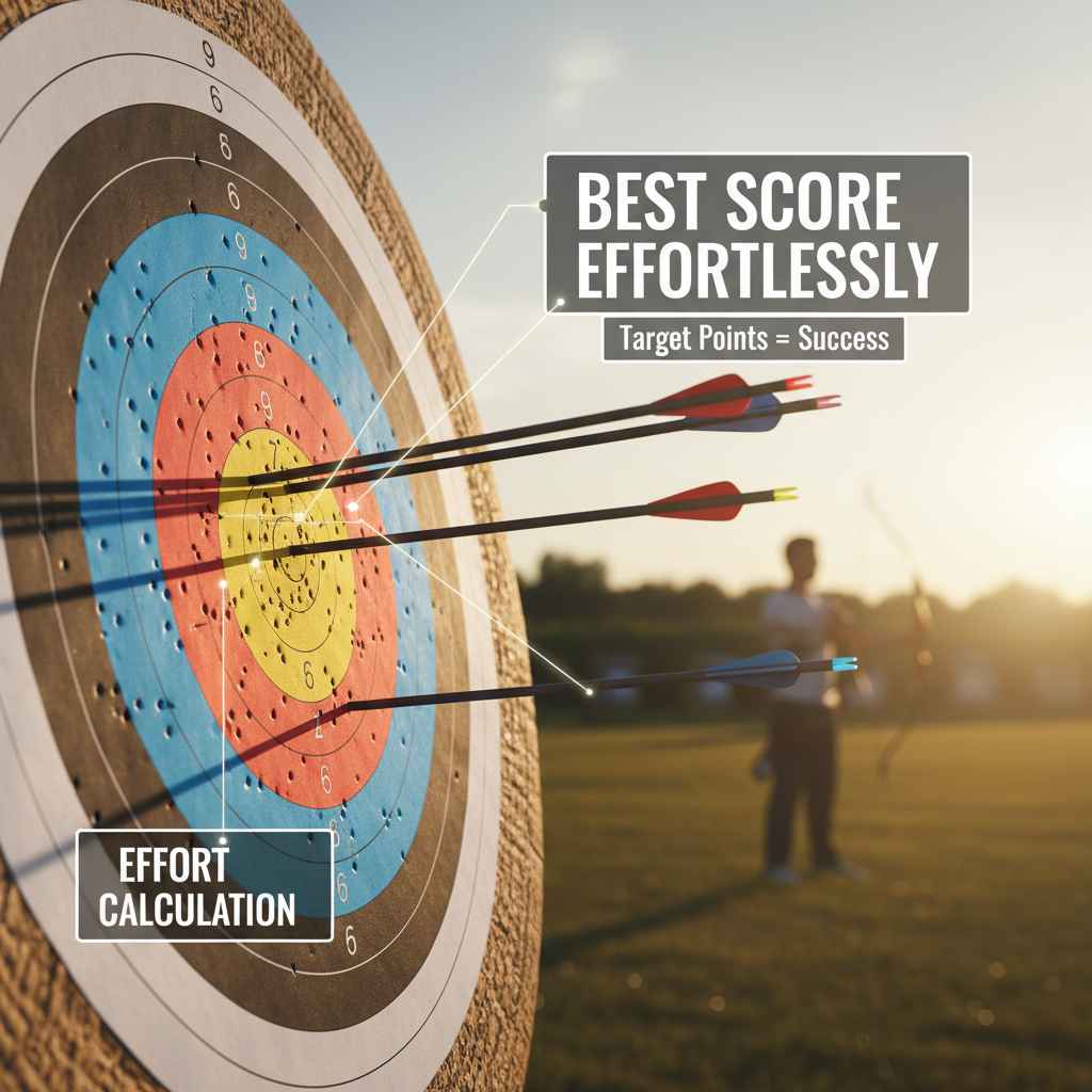 How Points in Archery Target Determine