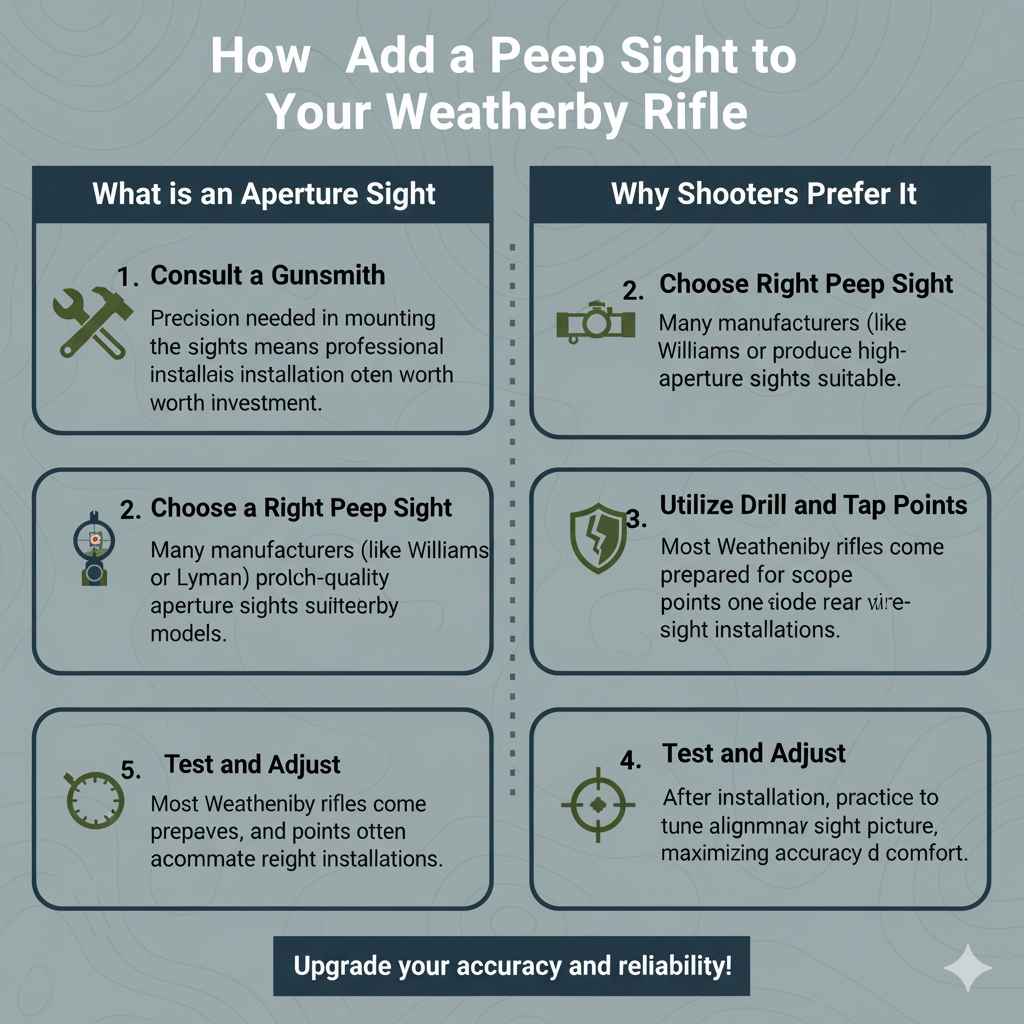 How to Add a Peep Sight to Your Weatherby Rifle