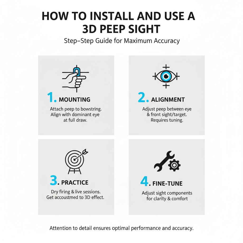 How to Install and Use a 3D Peep Sight