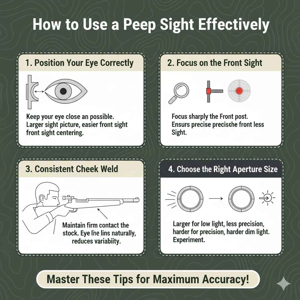 How to Use a Peep Sight Effectively