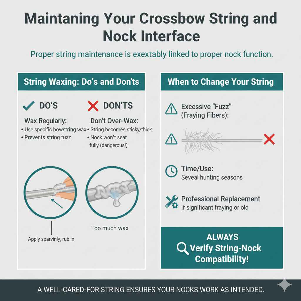 Maintaining Your Crossbow String and Nock Interface